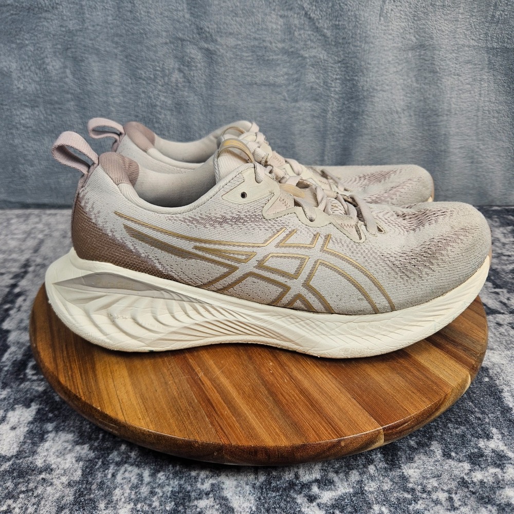 Asics GEL-Cumulus 25 Shoes Womens 10 Beige Athletic Running Walking Sneakers